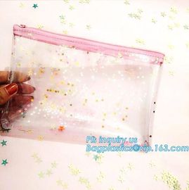 ECO friendly recycled cheap wholesale custom transparent waterproof printed promotion plastic zipper clear pvc cosmetic supplier