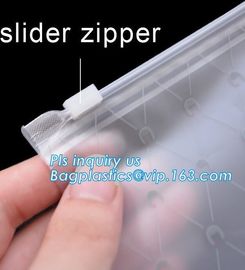 zip lock document plastic pouch with zipper slide zip lock plastic pouch, pvc slider pouch,PVC slide pouch, slider zip supplier