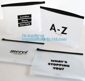 Summer Kit Frosted k Bag Slider Zipper Bag, underware packing PE material slider zipper bag, slider zipper pvc bag supplier