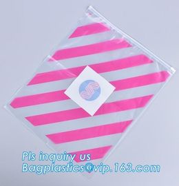 slider bag for underwear packaging slider zipper vinyl bag for clothing, zipper closure pvc slider bag clear size A4 off supplier