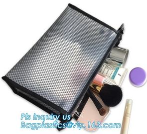 PVC Mesh Cosmetic Bag Coin Purse for Mom Holiday Gift Pink Bag, Portable Travel Cosmetic Bag Makeup Case Pouch Mesh Cosm supplier