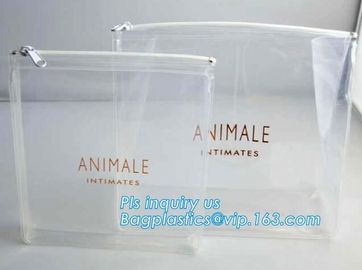 Printed slider k plastic resealable clothes zipper bag, Eva Plastic Slider Zipper Clothes Packing Bag With Custom supplier