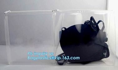 Printed slider k plastic resealable clothes zipper bag, Eva Plastic Slider Zipper Clothes Packing Bag With Custom supplier