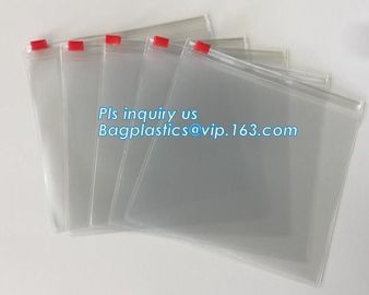 Cosmetic Packaging Customized Clear PVC Travel Slider Bag/Manufacture pvc packaging bag,packaging pvc bag, slider zipper supplier