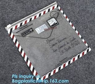 slider zipper bag/transparent zip lock plastic packing bag for file,garment,scarf, reclosable plastic slider zipper bag supplier