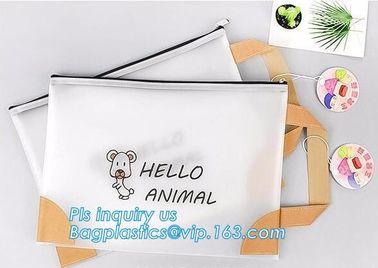 resealable slider zipper underwear packaging bags with logo, matte frosted PVC slider zipper bag plastic bag with zipper supplier