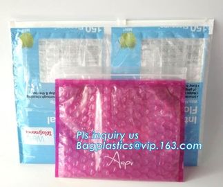 Protection Usage For Cosmetic Packaging Slider Bags, Custom Poly Bags Slider Bags, Reusable Packing Slider bubble bag, H supplier