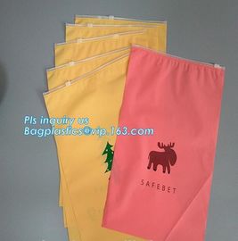 reclosable packaging slider zipper bags, Side gusset handle slider zipper, slider zipper frosted PVC document bag, zip supplier