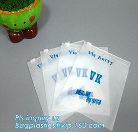 reclosable packaging slider zipper bags, Side gusset handle slider zipper, slider zipper frosted PVC document bag, zip supplier