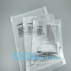 reclosable packaging slider zipper bags, Side gusset handle slider zipper, slider zipper frosted PVC document bag, zip supplier