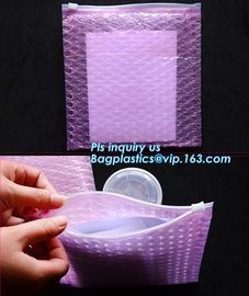 reusable air bubble stationery packaging bags envelope shock proof bag with slider zip lock for fragile articles, zip supplier