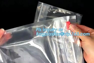 bag with plastic zipper and slider OEM orders are welcome, slider zip frosted soft touch plastic bag for T-Shirt packagi supplier