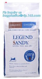 animal feed bag Food Package Pouch Resealable Zipper snack bags for fish dog cat Animal Feed Packaging Bag, slider lock supplier