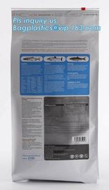 animal feed bag Food Package Pouch Resealable Zipper snack bags for fish dog cat Animal Feed Packaging Bag, slider lock supplier