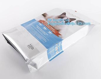 animal feed bag Food Package Pouch Resealable Zipper snack bags for fish dog cat Animal Feed Packaging Bag, slider lock supplier