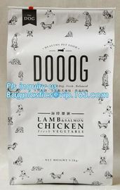 Custom printed side guesset foil slider zipper pet dog food bag, Zipper Packaging Pet Aluminum Foil Plastic Slider Biscu supplier