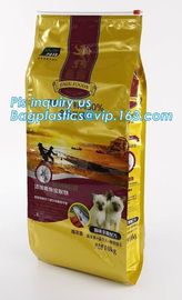 Custom printed side guesset foil slider zipper pet dog food bag, Zipper Packaging Pet Aluminum Foil Plastic Slider Biscu supplier
