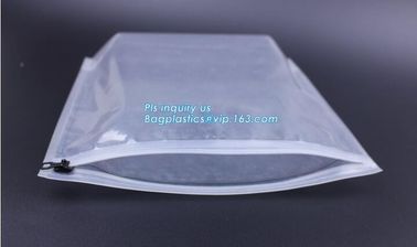 packaging bag stand up flat bottom pouch with slider zip, metal slider pe packing bag, metal zip sider packaging bag supplier