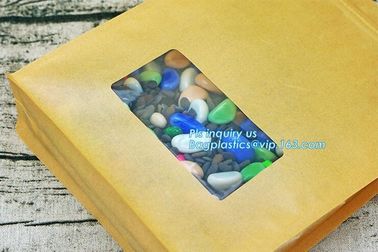 packaging bag stand up flat bottom pouch with slider zip, metal slider pe packing bag, metal zip sider packaging bag supplier