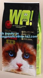 25kg Custom Print Laminated Pet Food Bag with Slider Zipper, 2Kg 5Kg 10Kg Dog Food Package Big Capacity Bags For Petfood supplier