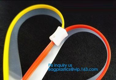 Eco-friendly PE two Track Vacuum Plastic Zipper,PE Hermetic Seal Zipper, pvc zipper puller locking zipper pull supplier