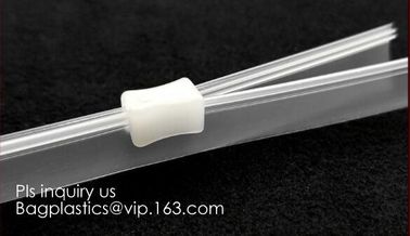 PP/PE/PVC/EVA Plastic Flange Zipper For Pouch, PP Plastic Press To Close Reclosable Flange Zipper for Standard Zipper Po supplier