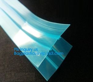 plastic flange zipper without teeth, PP/PE/PVC/EVA Plastic Flange Zipper For Pouch, PP/PE/PVC/EVA Plastic Flange Zipper supplier