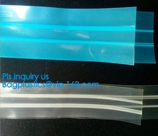 PE Plastic flange zipper for food bag, PE k sealed food bag flange Zippers, manufacturer directory plastic flange supplier