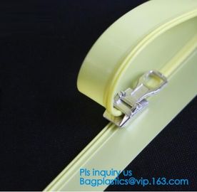 PP clear long chain press lok zipper, seal pe document bag press lok zipper, double slider press lok zipper, SLIDER ZIPP supplier