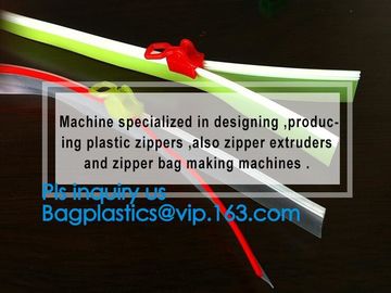 PP clear long chain press lok zipper, seal pe document bag press lok zipper, double slider press lok zipper, SLIDER ZIPP supplier