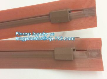 multi colored transparent plastic easy tear zipper, closure pe bag clear press lok zipper, reclosable press zipper supplier