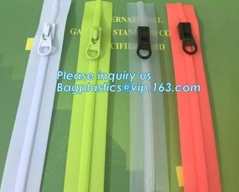 multi colored transparent plastic easy tear zipper, closure pe bag clear press lok zipper, reclosable press zipper supplier