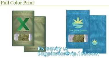 Medium Size Silver k Foil Bag Pouches , Clear Stand Up Pouches For Custom weed Packaging Medium Silver K supplier