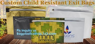 Child-resistant Packaging, Kraft Paper Child Resistant Bag, Opaque Plastic Lockable Medication Bag , Stand Up k Ba supplier