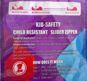 Zipper Aluminum Child Proof Zipper Bags Moisture Resistant Medication Tablets For Kids Zipper Aluminum Child Proof Zippe supplier