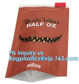 Exit bags, mylar Smell Proof Bags Child Resistant Bag Medical C a n n a b i s k Bag Flat Bottom k Pouches supplier