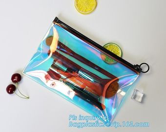 Kid Handbag Pu Cheaper Plastic Zipper Slider Clear Pvc Bag, Slider Zipper Bag Plastic Bag For Card, zipper packaging bag supplier
