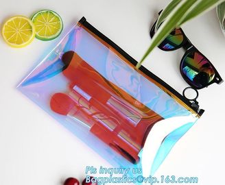 Kid Handbag Pu Cheaper Plastic Zipper Slider Clear Pvc Bag, Slider Zipper Bag Plastic Bag For Card, zipper packaging bag supplier