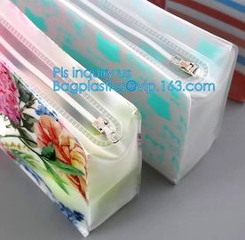 matt frosted PVC slider zipper bag plastic bag with zipper/pvc zipper lock slider bag/resealable pvc slider zip poly bag supplier