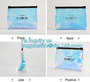 Frosted PVC Slider Zipper Packing Bag For Clothes, vinyl slider bags/ PVC EVA zipper bag, Slider Zipper PVC Pouch Clear supplier