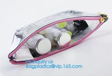 pvc pouch clear vinyl pvc k bag, PVC zipper slider travel cosmetic bag, commodity package bag, matte frosted PVC s supplier