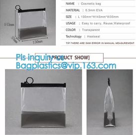 pvc pouch clear vinyl pvc k bag, PVC zipper slider travel cosmetic bag, commodity package bag, matte frosted PVC s supplier