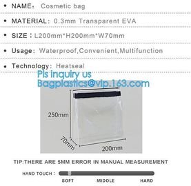 fashion thick clear retail custom printed pvc slider zipper bag, mini plastic zipper cosmetic slider zip bags with print supplier