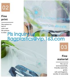 Factory Products Custom Cheap LDPE/HDPE poly zip lock plastic bag with own logo, Clear plastic bag with slider supplier