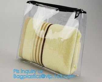 Promotional PVC Toiletry bag with zipper and slider, Underwear packing bag,shinny zipper,matte slider printing customize supplier