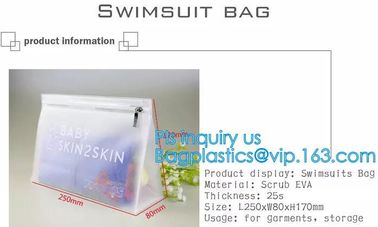 k slider bags for pencils pens, PVC Cosmetic Packaging Bags with Slide Zipper, eco friendly customized slider zipl supplier