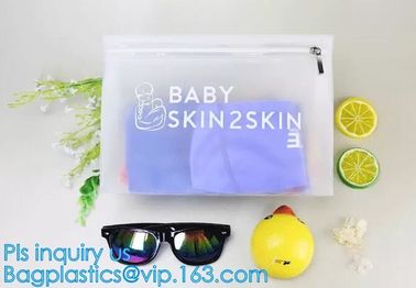 Promotional Plastic slider bag, bag for baby underwear packing, Resealable PE / PVC Slider Zip Lock Bags supplier