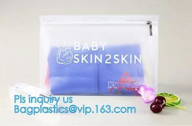 Promotional Plastic slider bag, bag for baby underwear packing, Resealable PE / PVC Slider Zip Lock Bags supplier