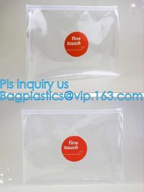 Horizontal Style Top Slider Closure Zip PVC Pack Bag for Tower Clothing Pack Clear and Frosted Sides, PVC / EVA / TPU zi supplier