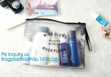 Custom waterproof pvc slider zipper wet bikini bag, zipper lock slider bag/resealable pvc slider zip poly bag, resealabl supplier